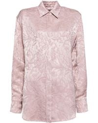 Golden Goose - Camisa con bordado floral - Lyst