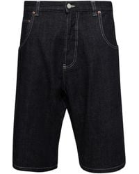 Vetements - Short En Jean À Bords Frangés - Lyst