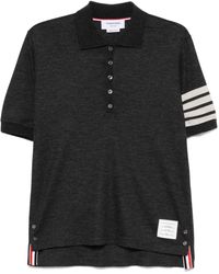 Thom Browne - Dark Wool Polo Shirt - Lyst
