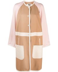 Ports 1961 - Pastel Colour-block Single-breasted Coat - Lyst