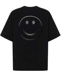 Moschino - X Smiley Laser-Cut T-Shirt - Lyst