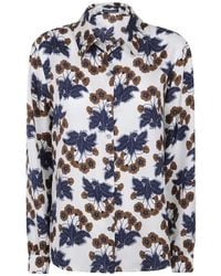 Laura Urbinati - Floral-Print Silk Shirt - Lyst