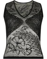 Alberta Ferretti - V-Neck Top - Lyst