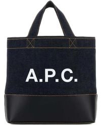 A.P.C. - Borsa Tote Axel Mini - Lyst
