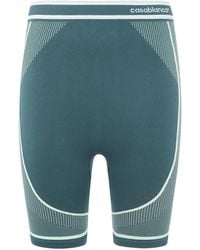 CASABLANCA - Logo-Print Stretch-Design Shorts - Lyst