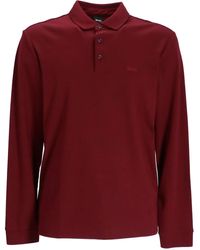 BOSS - Logo-Embroidered Cotton Polo Shirt - Lyst