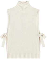 Seventy - Jersey Sin Mangas Con Detalle De Lazo Y Cuello Alto - Lyst
