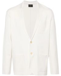 Brioni - Pull En Maille Fine À Patch Logo - Lyst