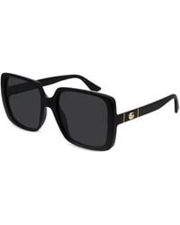 Gucci - Double G Square-Frame Sunglasses - Lyst