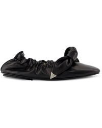 Toga - Ruched-Detail Ballet Flats - Lyst