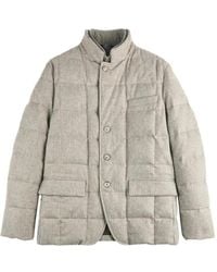 Fay - High-Neck Quilted Jacket - Lyst
