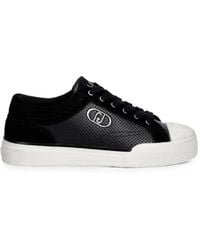 Liu Jo - Perforated Logo-Plaque Sneakers - Lyst