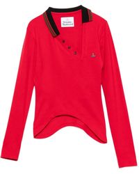 Vivienne Westwood - Glory Asymmetric-Collar Polo Shirt - Lyst