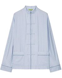 Shanghai Tang - Coin-Jacquard Silk Pajamas - Lyst