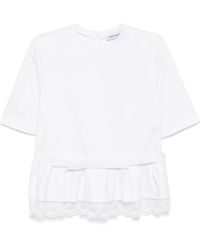 Dice Kayek - Klassisches T-Shirt - Lyst