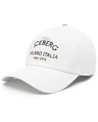 Iceberg - Logo-print Cotton Baseball Cap - Lyst