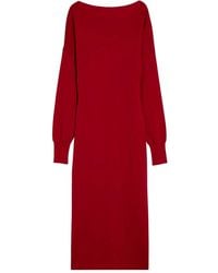P.A.R.O.S.H. - Boat-Neck Long-Sleeve Dress - Lyst
