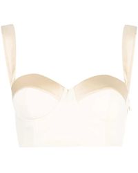 Moschino - Top Corto Sin Mangas - Lyst