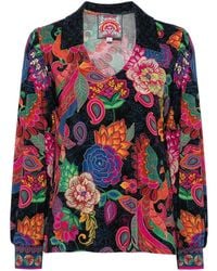 Johnny Was - Polo The Janie Favourite Con Maniche A Palloncino - Lyst