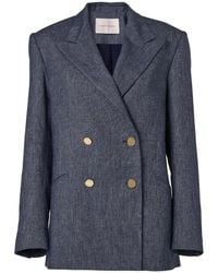 Carolina Herrera - Double-Breasted Blazer - Lyst