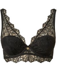 Twinset - Embroidered Tulle Bralette With Bows - Lyst