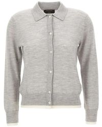 Gran Sasso - Cardigan Boutonné À Manches Longues - Lyst