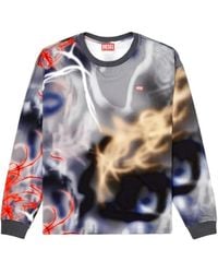 DIESEL - T-Boxt-Ls-V4 Long Sleeve Graphic T-Shirt - Lyst