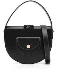 A.P.C. - Small Le Pocket Leather Tote Bag - Lyst