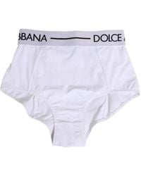 Dolce & Gabbana - Logo-Waistband High-Waisted Briefs - Lyst