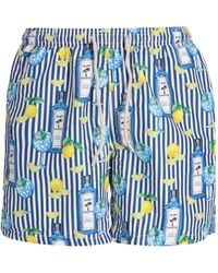 Mc2 Saint Barth - Striped-Print Swim Shorts - Lyst