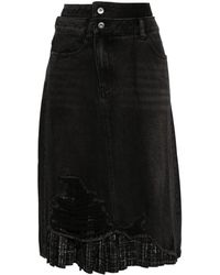 Musium Div. - Dual Waist Denim Skirt - Lyst