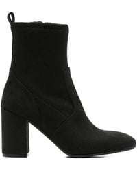 Carmens - Suede Block-Heel Boots - Lyst