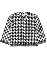 McQueen - Houndstooth-Pattern Jacket - Lyst