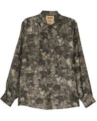 Uma Wang - Chemise Fleurie À Manches Longues - Lyst