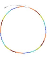 COLLANINE COLORATE - Mini Colorblock Beaded Necklace - Lyst