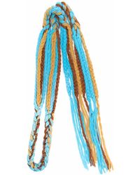 DSquared² - Chunky-Knit Skinny Striped Scarf - Lyst