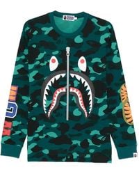 A Bathing Ape - Sweatshirt Shark Motif - Lyst