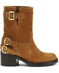 Chloé - Dakota Buckle-Fastening Ankle Boots - Lyst