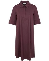 Antonelli - Polo-Collar Short-Sleeve Dress - Lyst