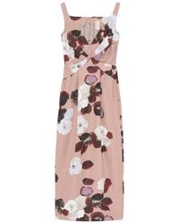 Antonio Marras - Floral-Print Twist-Detail Dress - Lyst