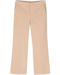 Twin Set - Logo-plaque Cropped Trousers - Lyst