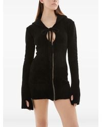 OTTOLINGER - Hooded Zip-Front Mini Dress - Lyst