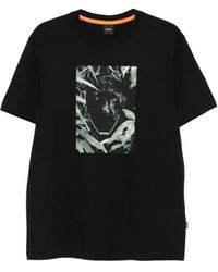 BOSS - Camiseta con estampado de pantera - Lyst