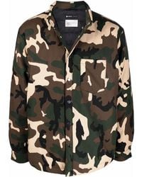Purple Brand - Camouflage-Print Shirt Jacket - Lyst