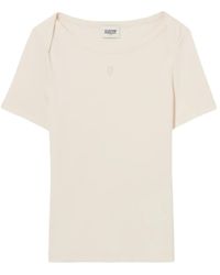 Claudie Pierlot - T-Shirt Met Geborduurd Logo - Lyst