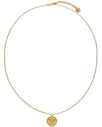 Versace - -tone Medusa'95 Brass Necklace - Unisex - Brass - Lyst