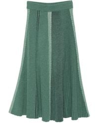 Bompard - Geribbelde Rok Met Patchwork - Lyst