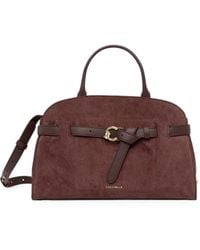 Coccinelle - Medium Sabine Buckle-Detail Suede Tote Bag - Lyst
