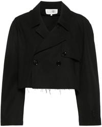 MM6 by Maison Martin Margiela - Cropped Double Breasted - Lyst