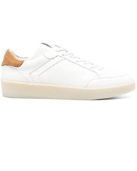 Canali - Baskets En Cuir À Empiècements - Lyst